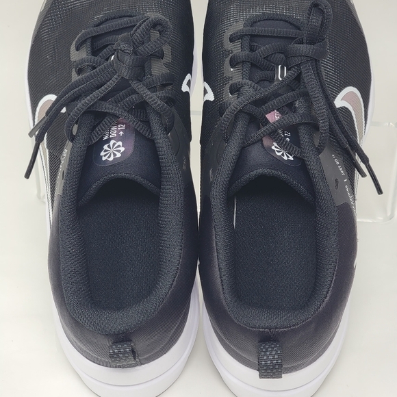 Nike Youth Size 6Y Downshifter 12 Running Shoes DM4194-003 Black White New - Picture 8 of 10